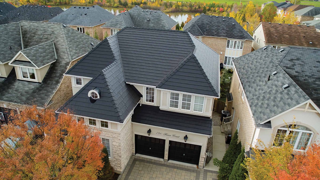 Toiture North Ridge Slate contemporaine